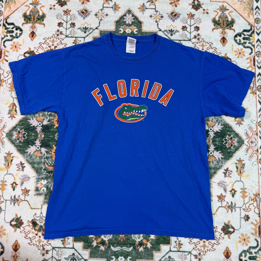 Florida Gators‎ T-Shirt Mens Size L Graphic Print Blue NCAA College